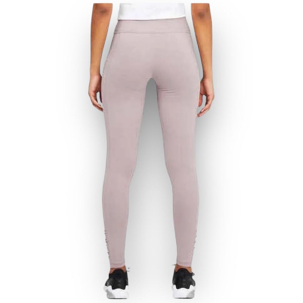 NWT Puma Women’s Ruched Fusion Pocket Tights – Size Small – Purple – 27” Inseam - Picture 3 of 4